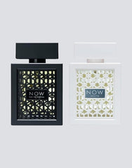 2pc Lattafa Rave Now Duo: Intense Black & Elegant White