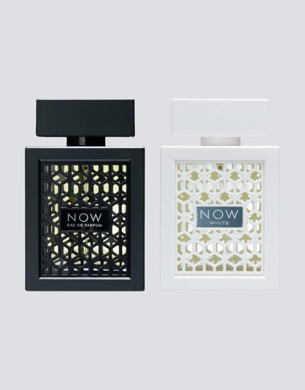 2pc Lattafa Rave Now Duo: Intense Black & Elegant White