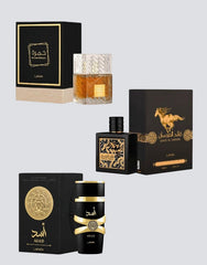 3pc Lattafa Best-Seller Bundle: Khamrah, Asad & Fursan