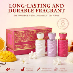 (3pc Gift Set) - Blush + Berry + Silk