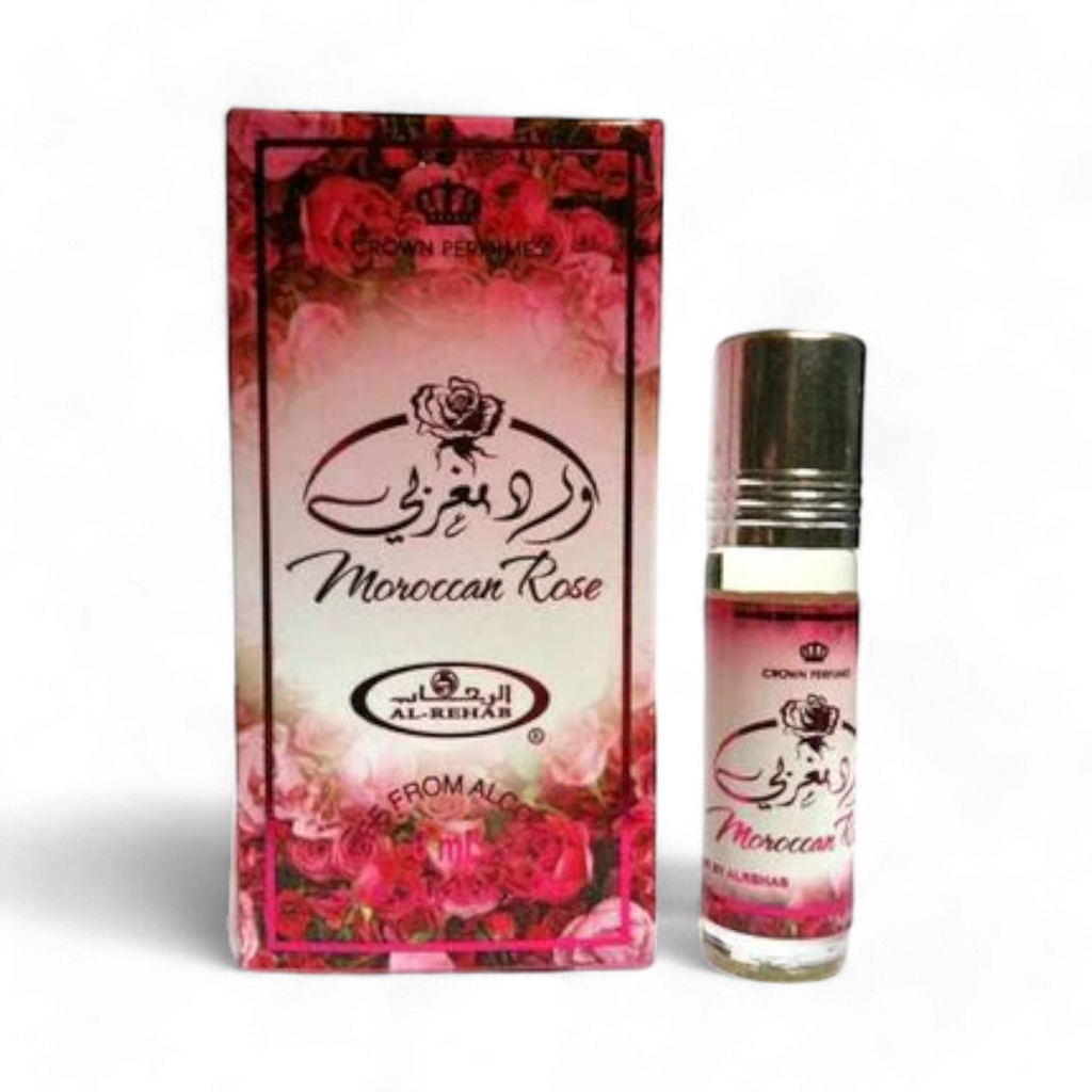 Moroccan Rose 6ml by Al-Rehab – Elegant Unisex Floral Perfume Oil