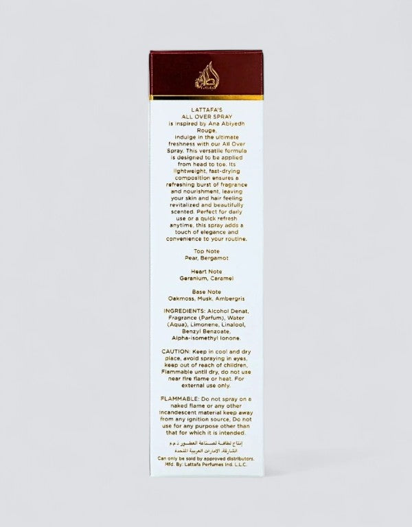 Ana Abiyedh Rouge - 150ml All Over Spray