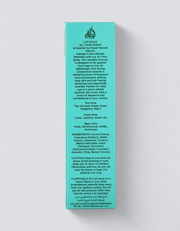 Mayar Natural Intense - 150ml All Over Spray