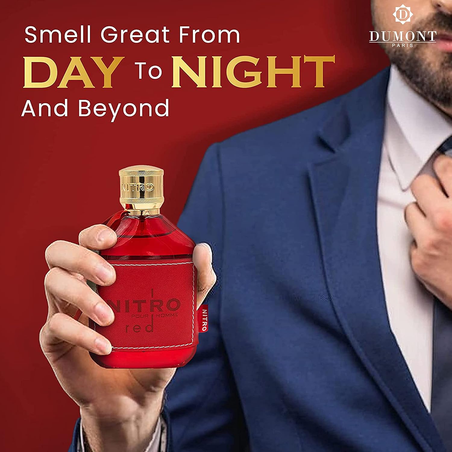 Netro Red Dumont Nitro Red – 100ml EDP | Bold Fruity Woody Fragrance for Men ...