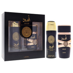 (2pc Gift Set) Asad by Lattafa 100mlEDP+ 200ml Perfume Spray